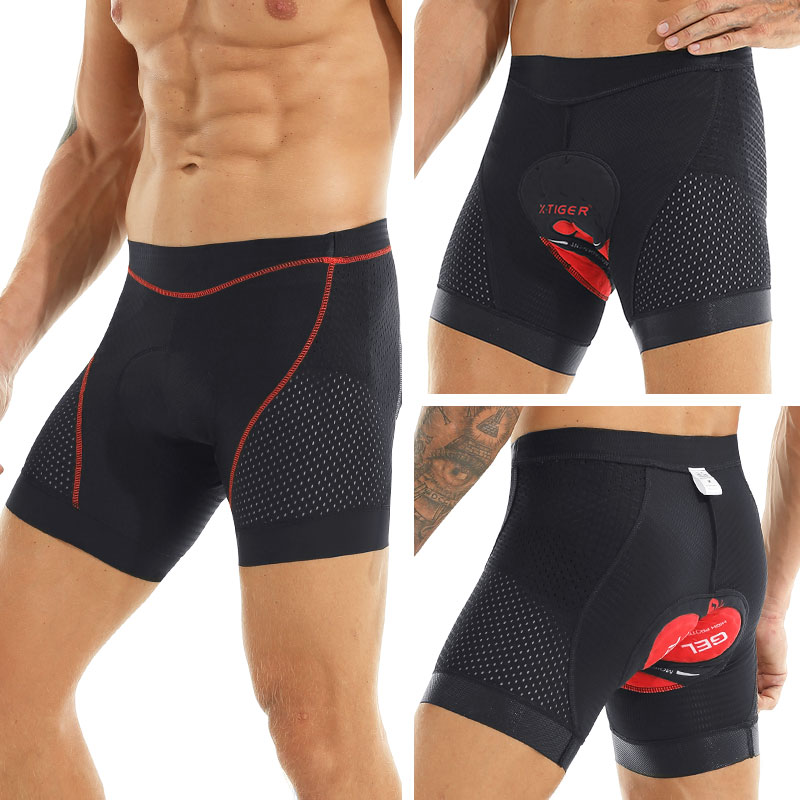 Padded Cycling Shorts 5D Gel - X-tiger Shorts de cyclisme mise à