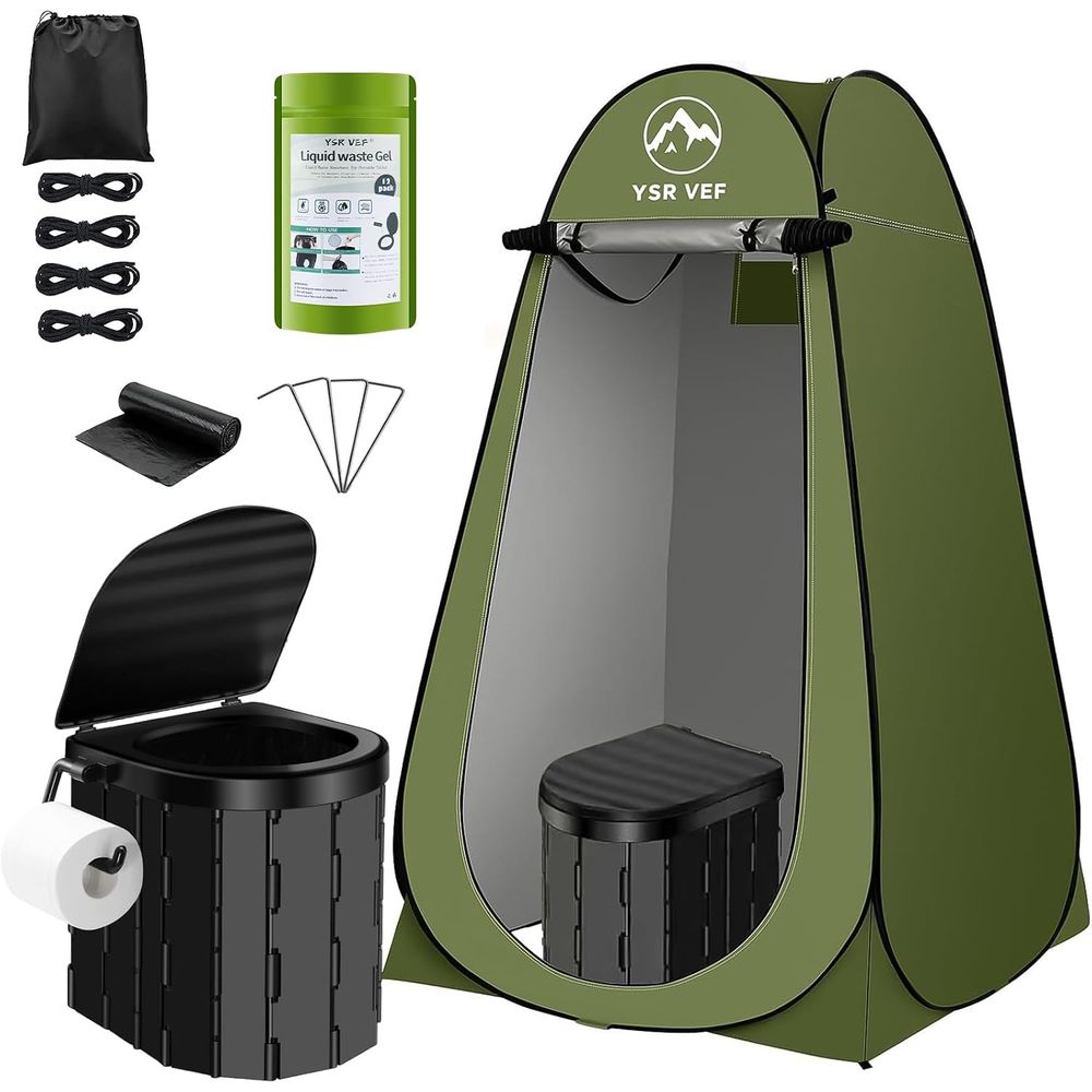 Camping - Kit de toilettes portables, toilettes de