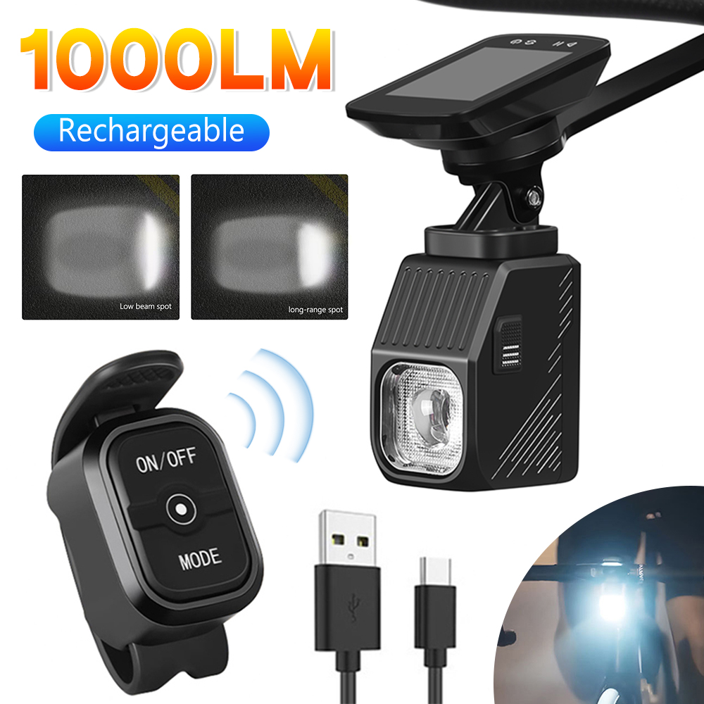 Rechargeable Bicycle Headlight 1000 Lumen - Phare de vélo de route haute