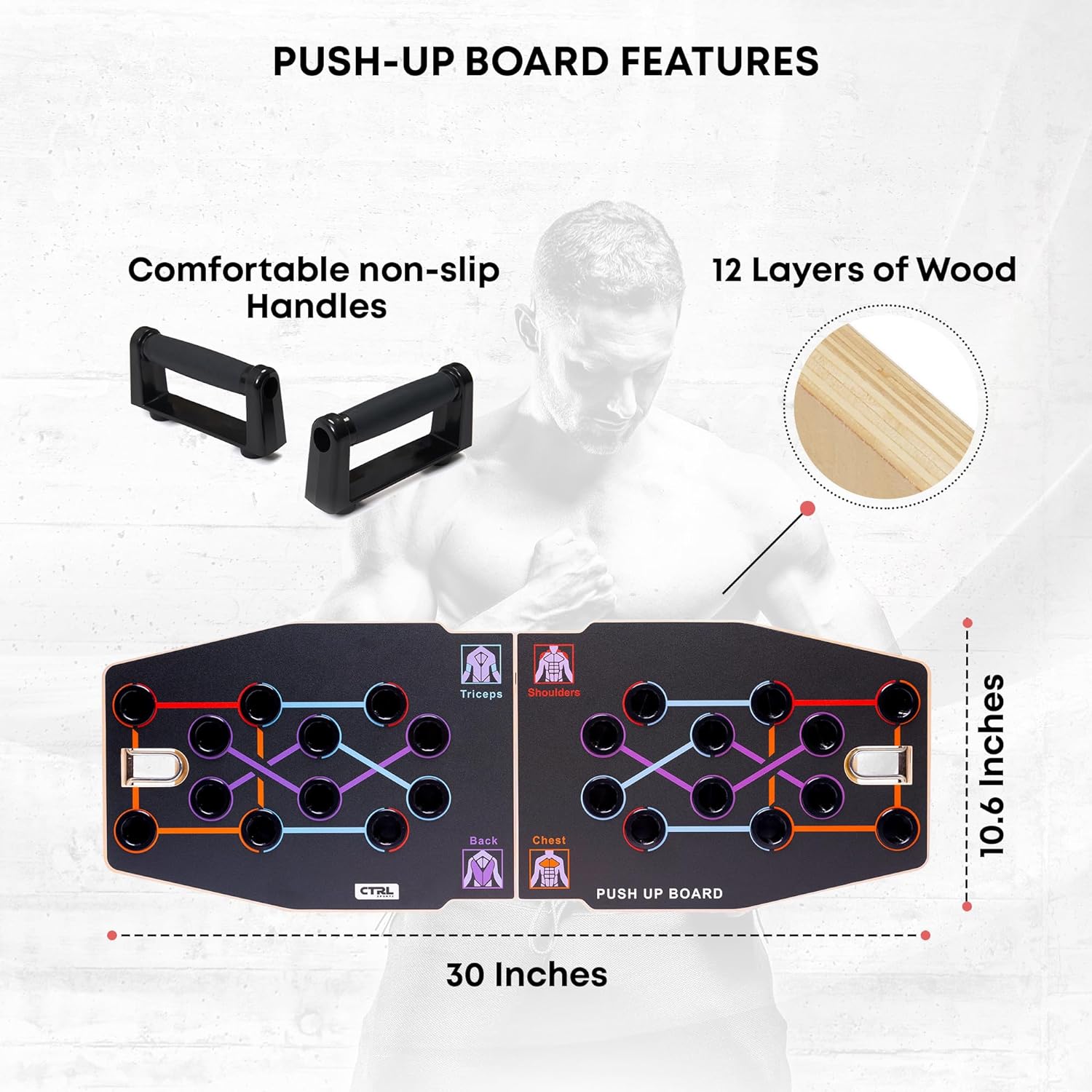 Push Up Board Foldable Multi Function - Planche de musculation pliable multifonctionnelle en