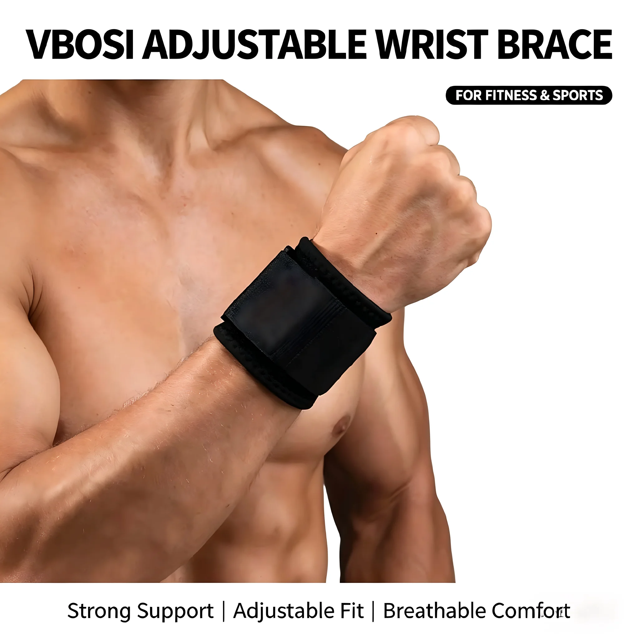 Wrist Wraps Weightlifting Support - Bandes de maintien respirantes professionnelles pour