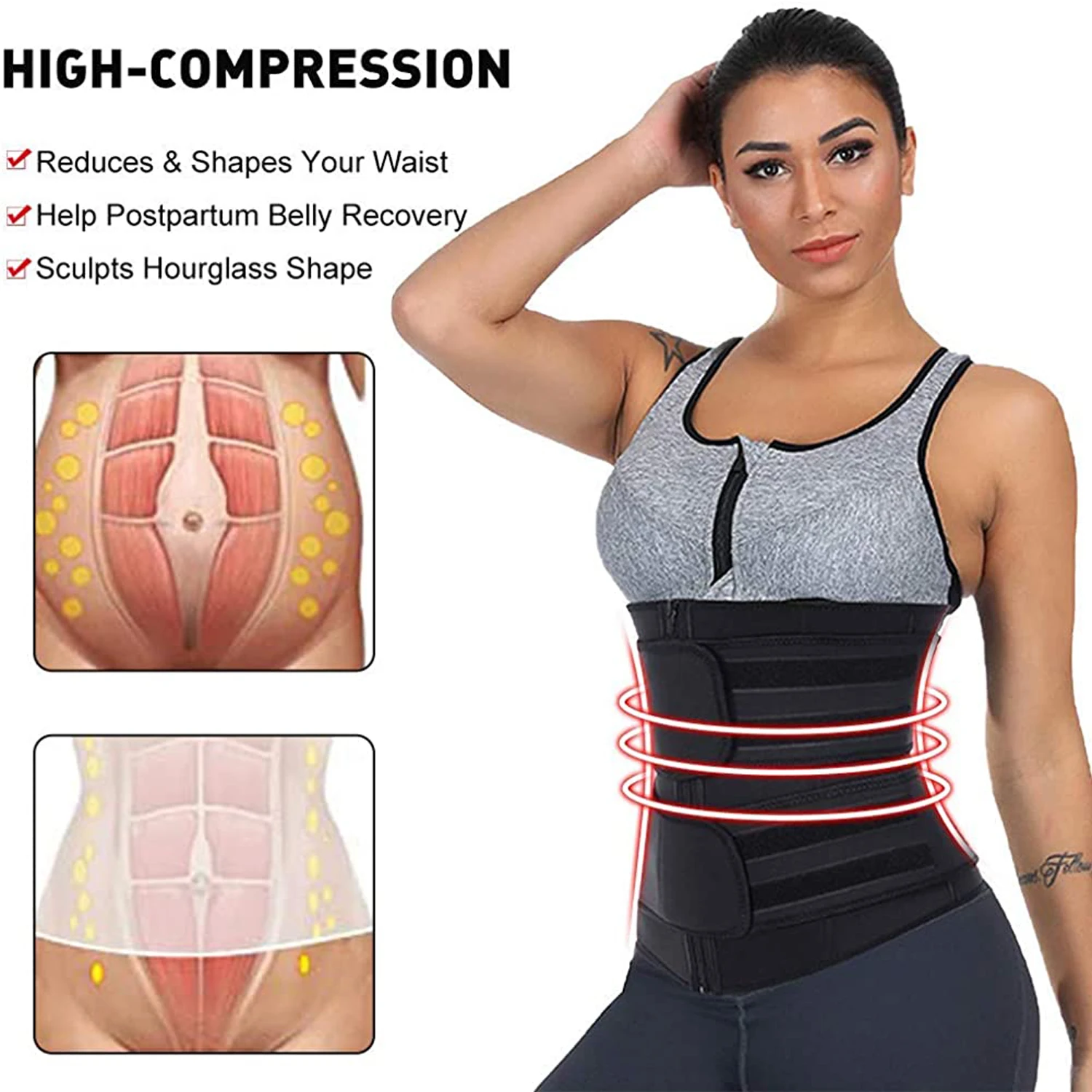 Neopren taille formateur entra - Sweat Waist Trainer Belt Neoprene avis et prix