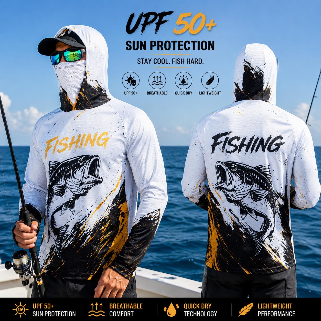 Sweat-shirt de pêche pour homm - Fishing avis et prix