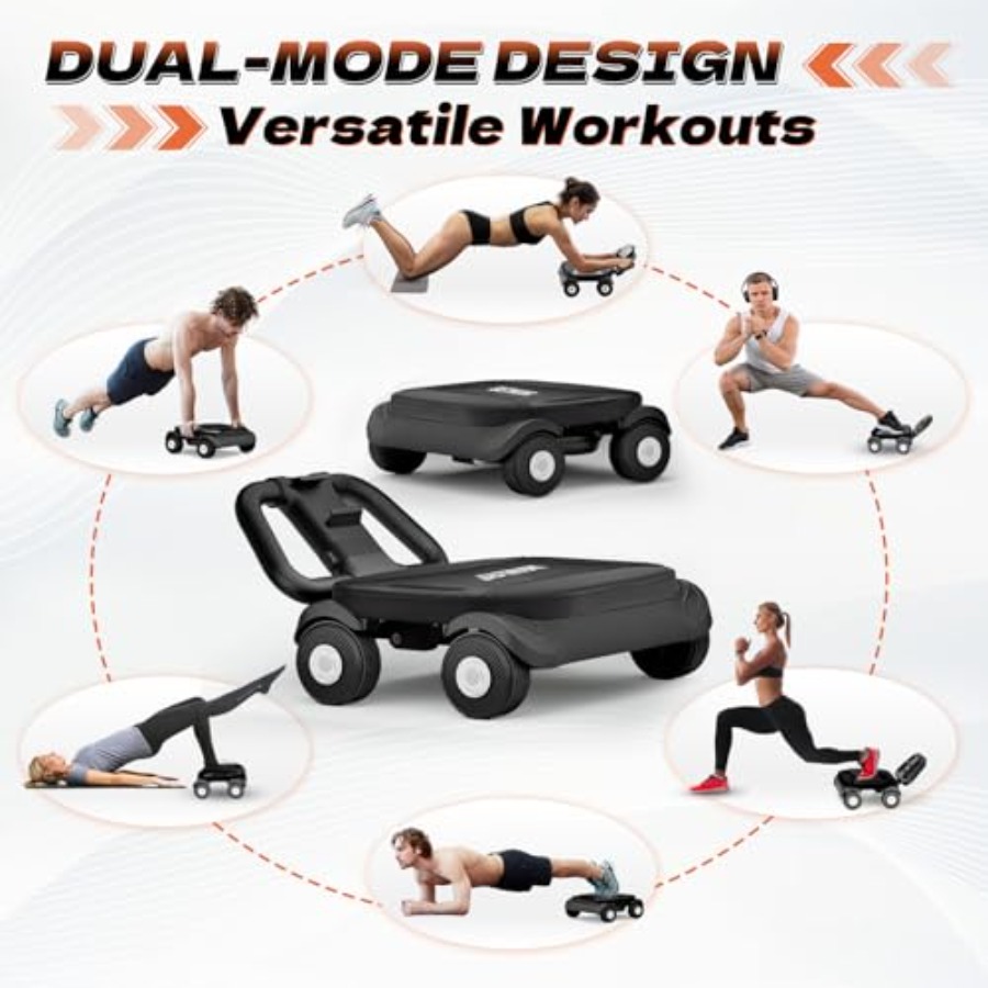 Roue abdominale pour entraînem - Ab Roller Wheel With Elbow Support avis et prix